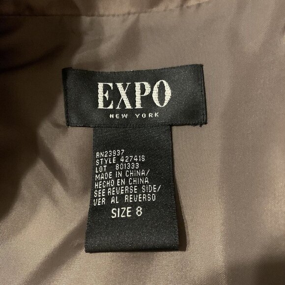 EXPO. Sz 8. Jacket or Top. Beaded. Organza? Shimmer. Loops. 3.4 Sleeve. DD - Picture 6 of 6